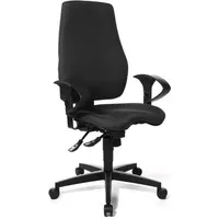 Realspace Bürostuhl, Eiger Synchronmechanismus Stoff Schwarz