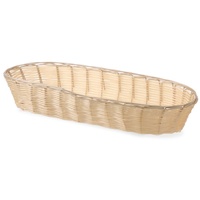 HENDI Brotkorb Oval, Brotmulde, Brotkörbchen, Brötchenkorb, 375x140x(H)70mm,