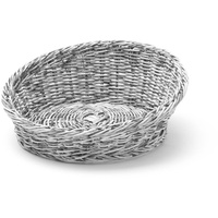 HENDI Brotkorb, Rund abgeschrägt, Brotmulde, Brotkörbchen, Brötchenkorb, ⌀310x(H)120mm, Grau