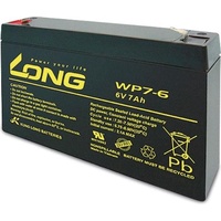 KungLong Kung Long, Versorgungsbatterie, Blei-Akkumulator WP7-6, 6 V-/7 Ah