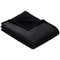 IBENA Fano Kuscheldecke 150 x 200 cm schwarz
