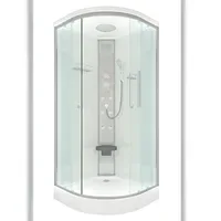 SeniorBad Duschkabine Fertigdusche Dusche Komplettkabine D10-10t0-ec 90x90 cm mit