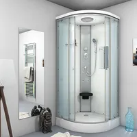 AcquaVapore Duschkabine Fertigdusche Dusche Komplettkabine D10-20T0-EC 100x100 cm mit