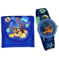 Paw Patrol Kinderarmbanduhr mit Brustbeutel Blau 29 mm japanisches