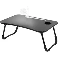 ML-Design Laptoptisch Schwarz 40x25x60 cm, Arbeitszimmer, Schreibtische, Computertische