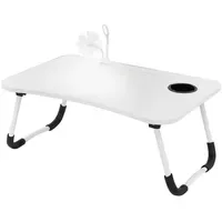 ML-Design Laptoptisch Weiß, Holzwerkstoff, 40x25x60 cm, Arbeitszimmer, Schreibtische, Laptoptische