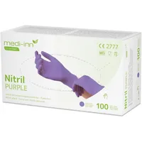 Medi-Inn Nitril Purple Einmalhandschuhe lila, puderfrei S 100 Stück)