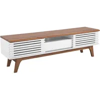 Beliani Beliani, TV Möbel, Detroit Braun - Weiß
