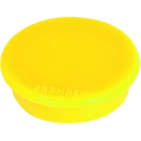 Franken Haftmagnet Magnete gelb, Kunststoff Ø 1,27 cm, 10