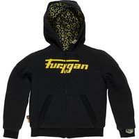 Furygan Luxio, Textiljacke Kinder - Schwarz/Neon-Gelb - 6