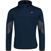Head Kapuzenpullover Hoodie mit Kapuze Club Tech Half-Zip dunkelblau