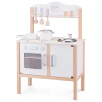 New Classic Toys Küchenzeile Kinderküche aus Holz Modern Weiß