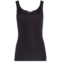 Hanro Tank Top Cotton Seamless in Black, XS