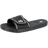 LICO Barracuda V Badeschuhe, Schwarz Silber, 43 EU