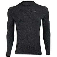 Lenz 1.0 Langarm-baselayer - Carbon - XS-S