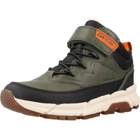 GEOX J FLEXYPER Plus Boy Ankle Boot, Military/ORANGE, 35