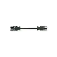 Bachmann Geräteverlängerung GST18-3 Stecker/Kupplung, schwarz, 0,5 m