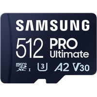 Samsung PRO Ultimate R200/W130 microSDXC 512GB Kit, UHS-I U3,