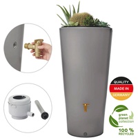 4rain Vaso 2in1 Regenspeicher 220 Liter, zinkgrau inkl. und