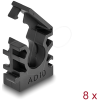 DeLock Kabelschlauchhalter mit Verschlussclip 10 mm 8