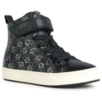 GEOX Jungen Mädchen J Kalispera Girl H Sneaker, Black/Silver,