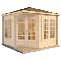 Alpholz Gartenhaus Josephine-40 Unbehandelt 325 cm x 325 cm