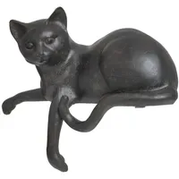 Moritz Dekofigur Figur Katze Kater liegend Kantenhocker Polyresin
