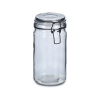 Zeller Vorratsglas grau, mit Bügelverschluss, 750 ml, Zeller Present