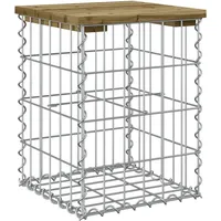 VidaXL Gartenbank aus Gabionen 33x31x42 cm Kiefernholz Imprägniert