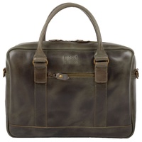 Buckle & Seam Everett Orange Business Bag Olive