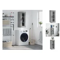 VidaXL Wandschrank Betongrau 34,5x34x90 cm - Grau