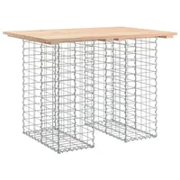 VidaXL Gartenbank aus Gabionen Massivholz Kiefer 100x70x72 cm