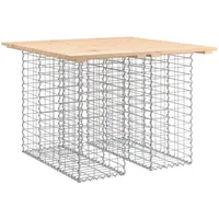 VidaXL Gartenbank aus Gabionen Massivholz Kiefer 100x102x72 cm