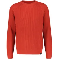 Lerros Strickpullover »LERROS Strickpullover, Fishermanstyle« Lerros LAVA RED S