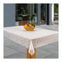 Laro Wachstuch-Tischdecke Abwaschbar Garten-Tischdecke Wachstischdecke PVC Plastik-Tischdecken Eckig Meterware