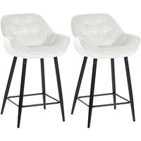 CLP 2er Set Barhocker Gibson Samt Sitzhöhe 76 cm