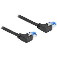 DeLock RJ45 Netzwerkkabel Cat.6A S/FTP links gewinkelt 2 m,