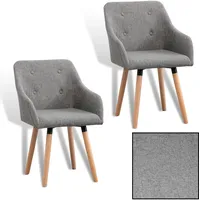 Estexo Esszimmerstuhl Küchenstuhl Stuhl 2er Set Vintage Essstuhl Stoffbezug