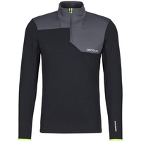 Ortovox Fleece Light Zip Neck M, black raven, M