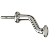 Grundmann Fensterschutzkopf zum Einschrauben, 75 mm, Aluminium poliert