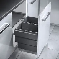 HAILO Einbaumülleimer, Schrank 60cm, Frontauszug selbstschließend