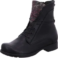 THINK! Damen Denk leicht gefütterte nachhaltige Stiefelette, 0040 SCHWARZ/Kombi,