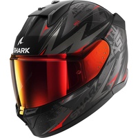 Shark D-SKWAL 3 Blast-r Integralhelm - black anthracite red