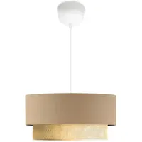 Lux.pro Loughborough 1-flg. E27 60 cm beige/gelb