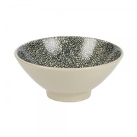 Lambert [DL] Kaori MÜSLISCHALE, SCHWARZ/WEIß KRAKELEE Stoneware