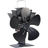 Carlo Milano Stromloser Kaminofen-Ventilator mit 5 Lüfter-Blättern, für 60