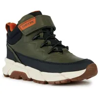 GEOX J FLEXYPER Plus Boy Ankle Boot, Military/ORANGE, 32