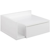 Actona Ashlan Nachttisch 1 Schublade 1 Regal Weiß