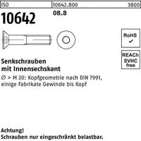 Industrial Quality Supplies DIN 7991/ISO 10642 Senkschraube 8.8 Stahl
