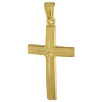 Trendor 75550 Kreuz-Anhänger 24 mm 750 Gold/18 Karat